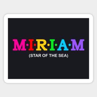 Miriam - star of the sea. Sticker